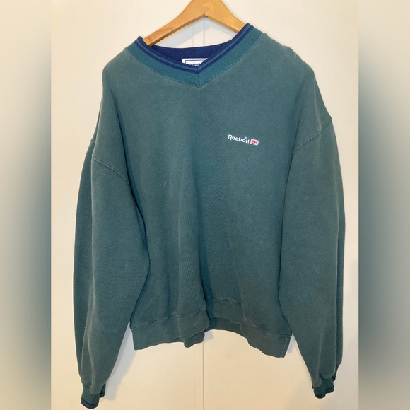 Reebok Other - Vintage 80s or 90s Green Reebok Sweatshirt Unisex Size XL